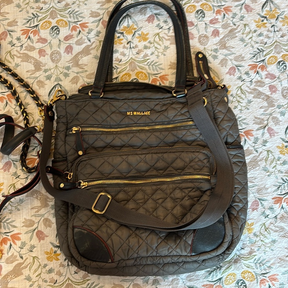 MZ Wallace magazine recycled nylon tote bag used